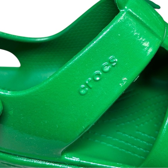Crocs - Women’s ‘Stomp’ Fisherman High-Shine Platform Sandals - Green Ivy Size 9 - Picture 15 of 16